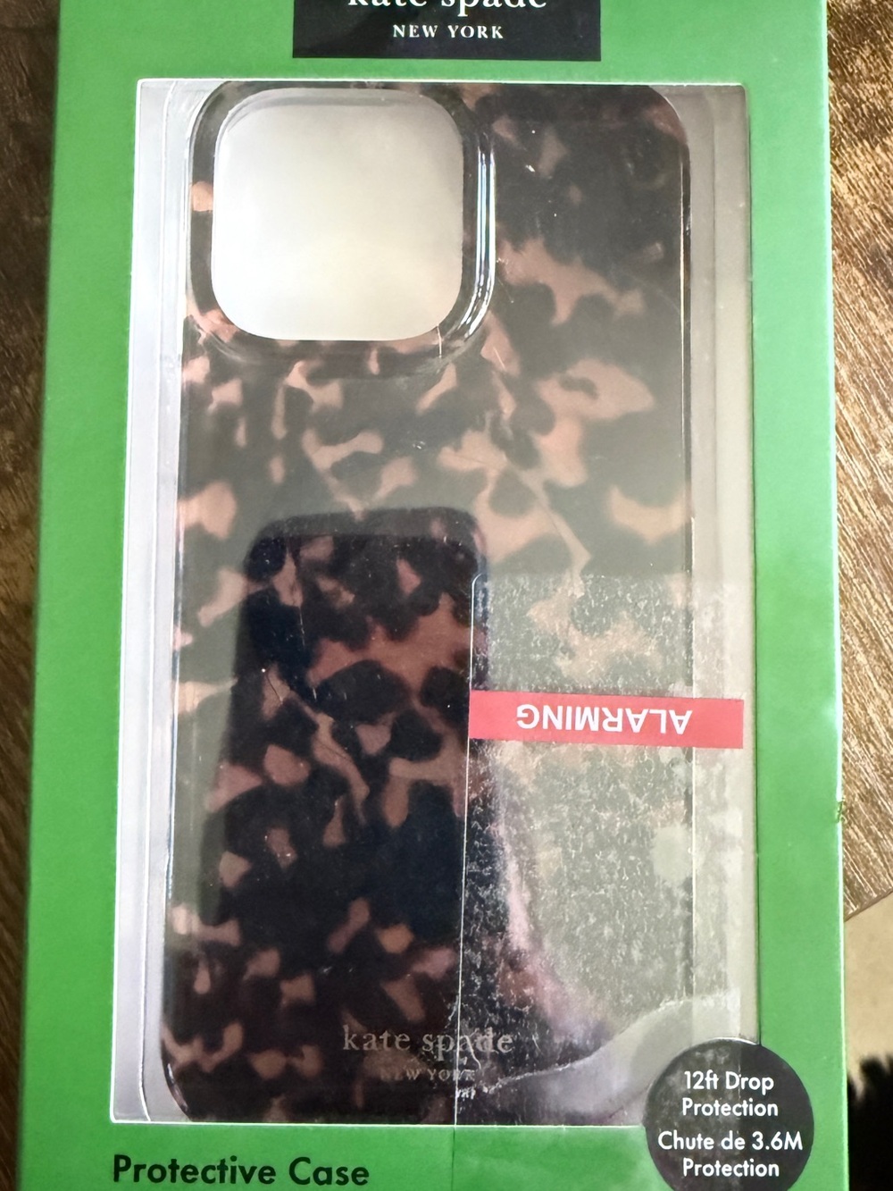 kate spade Leopard Print Phone Case in Brown and Black